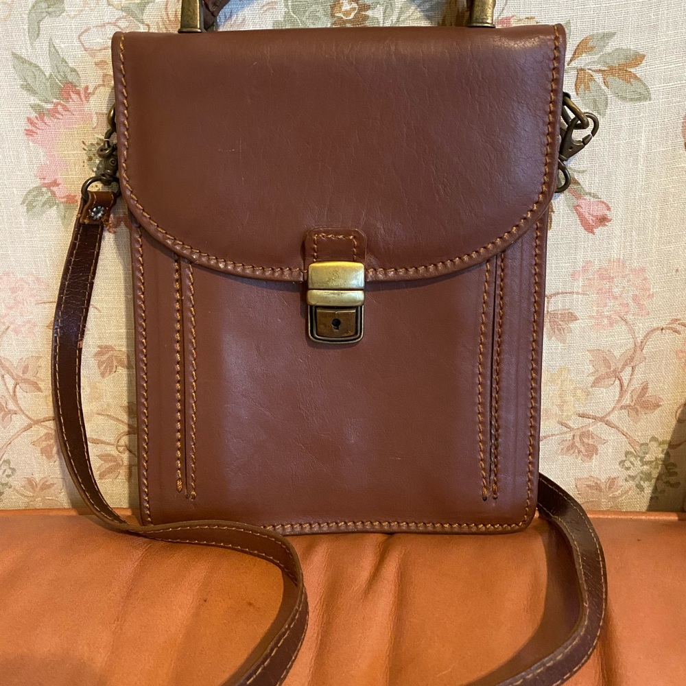 Casual Brown Crossbody Handbag